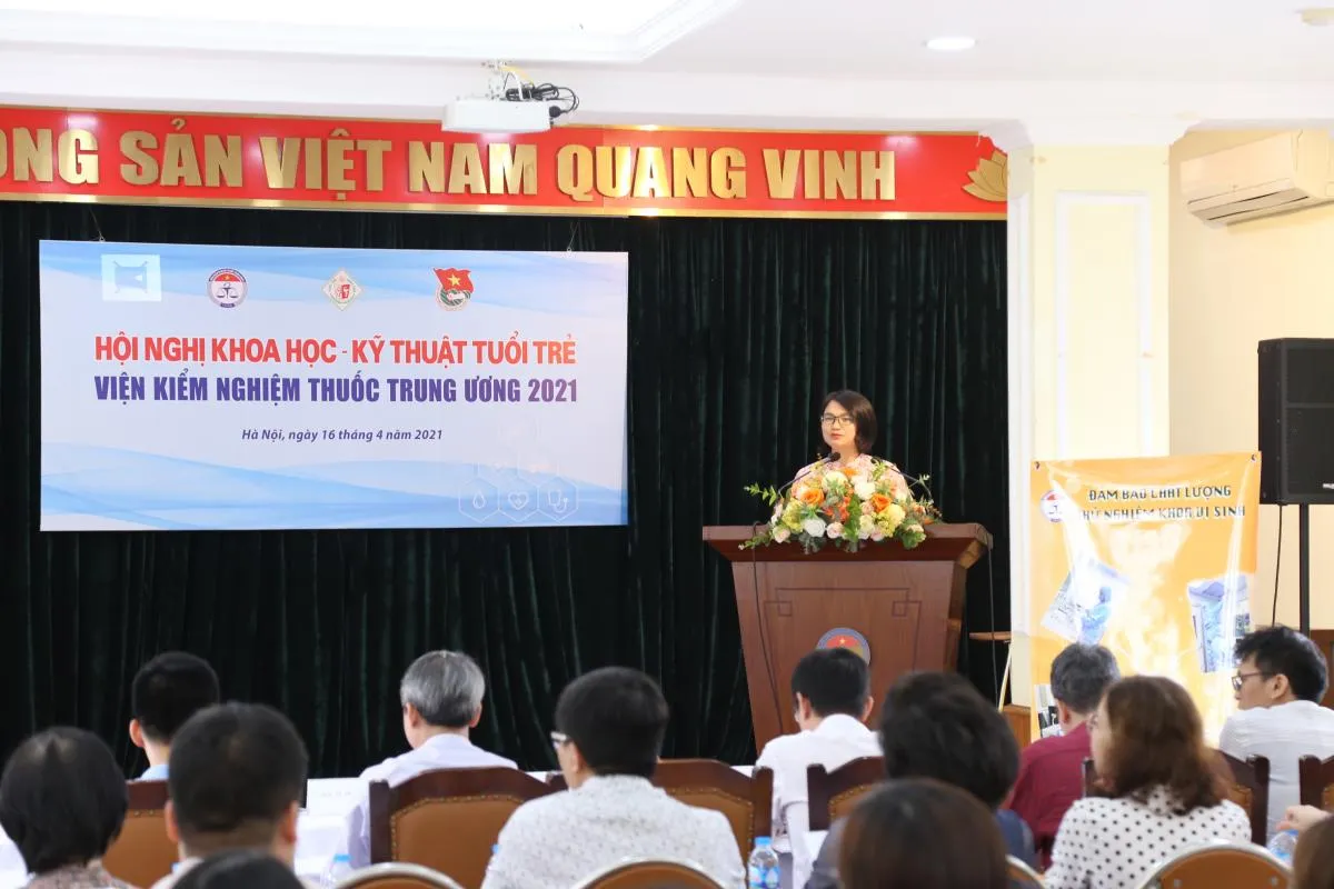 Hội nghị Khoa học - Kỹ thuật tuổi trẻ Viện Kiểm nghiệm thuốc Trung ương năm 2021
