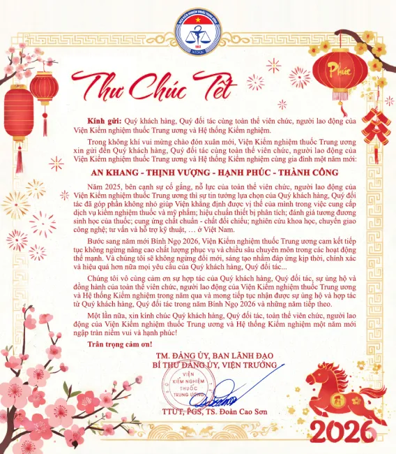 Thư chúc tết xuân Bính Ngọ 2026